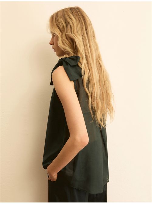 Top in mussola con fiocco EMME MARELLA | EMMGALLI052/004